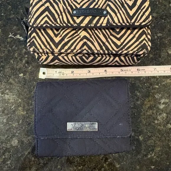 *3/$15 Vera Bradley Women's Quilted Animal Print Wallet Bundle of 2 - Picture 1 of 11